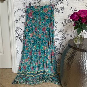 Spell Folktown Floral Maxi Skirt